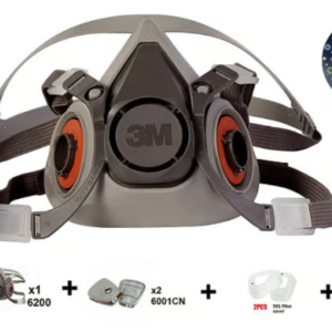 NEW 3M 6200 Half Face Respirator Size Medium Reusable For Dust Painting Cleaning